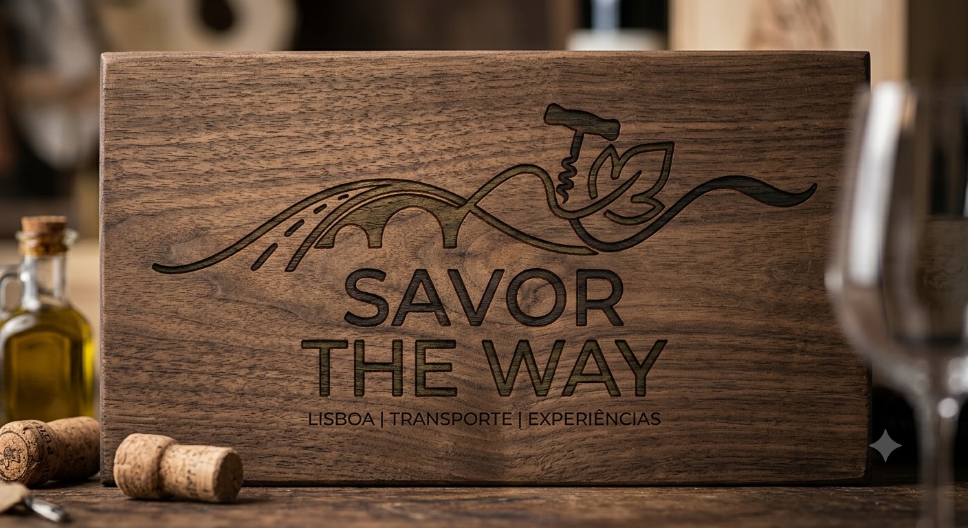 Identidade Savor The Way gravada em madeira